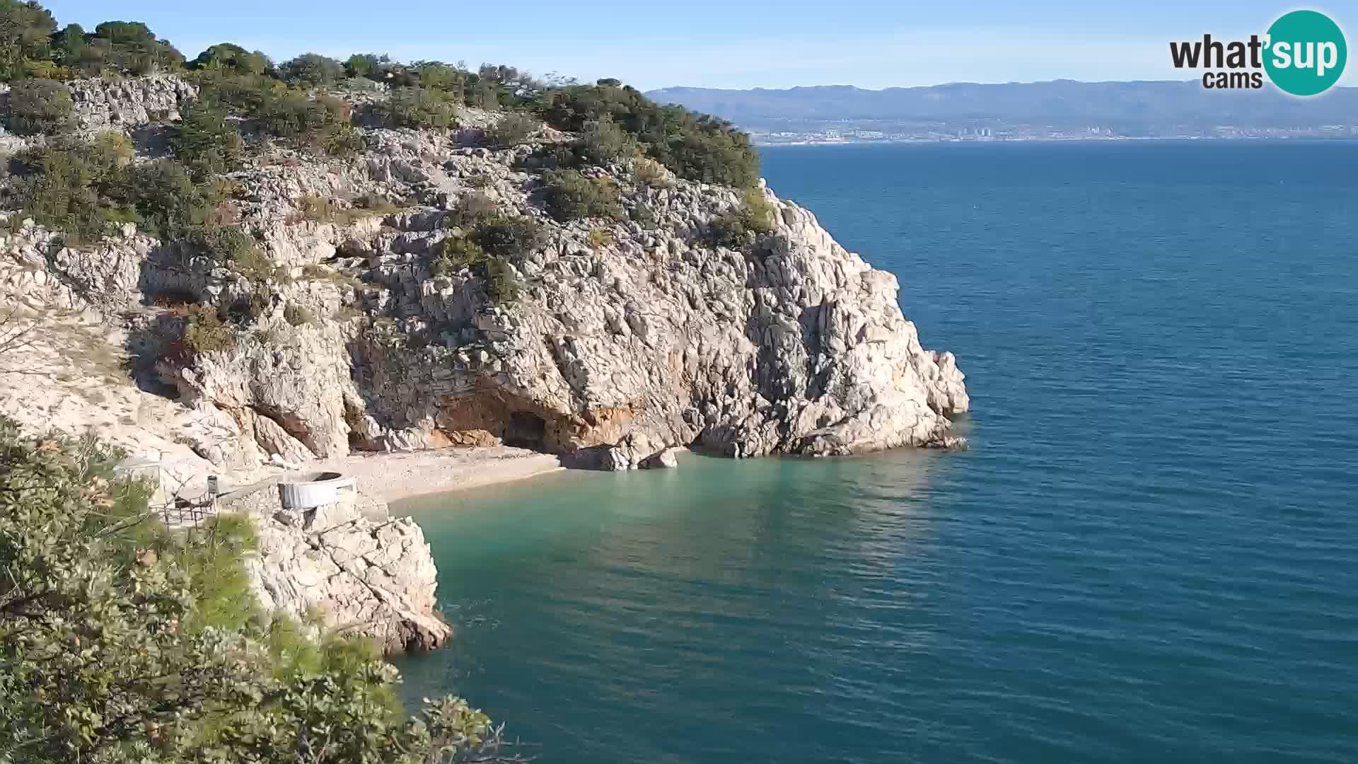 Webcam Brseč beach – Mošćenička Draga – Croatia