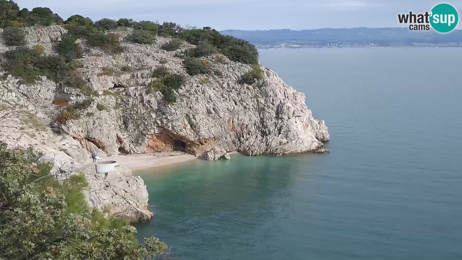 Web kamera plaže Brseč – Mošćenička Draga – Hrvatska