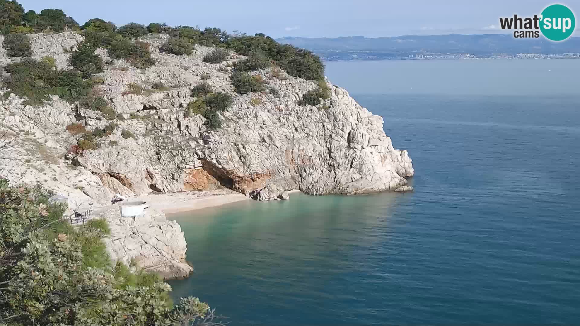 Webcam Brseč beach – Mošćenička Draga – Croatia