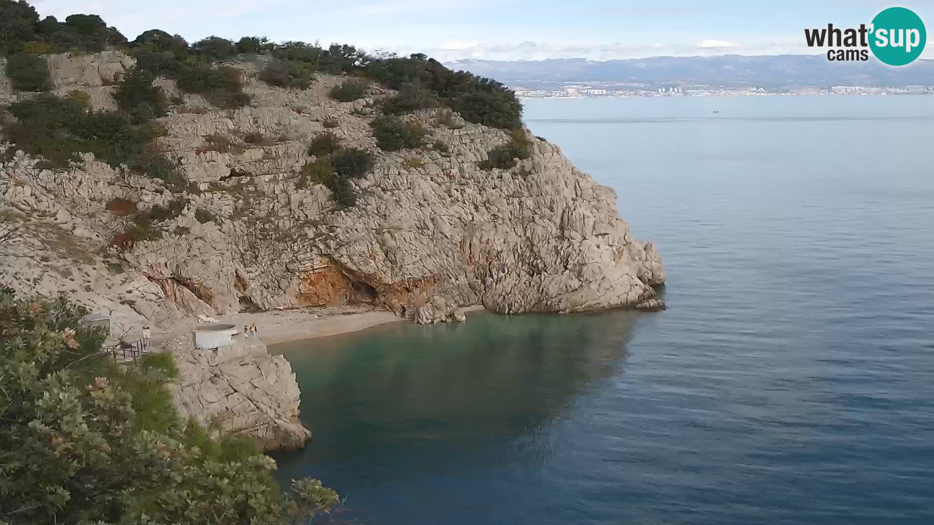 Web kamera plaže Brseč – Mošćenička Draga – Hrvatska