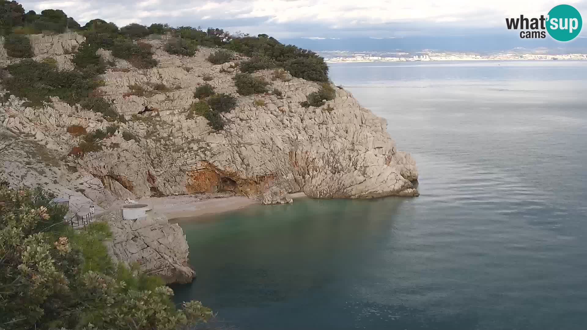 Webcam Brseč beach – Mošćenička Draga – Croatia