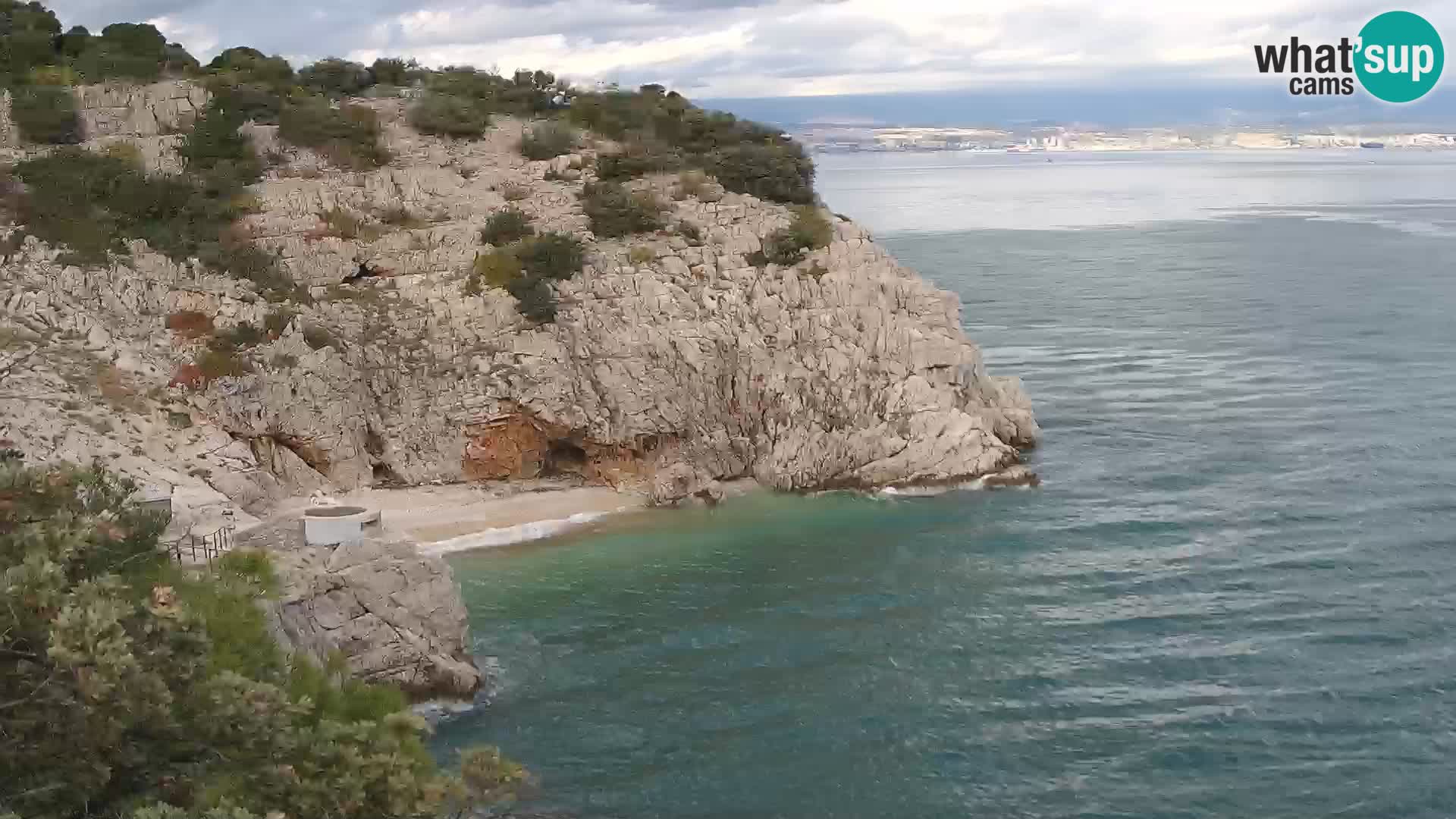 Web kamera plaže Brseč – Mošćenička Draga – Hrvatska