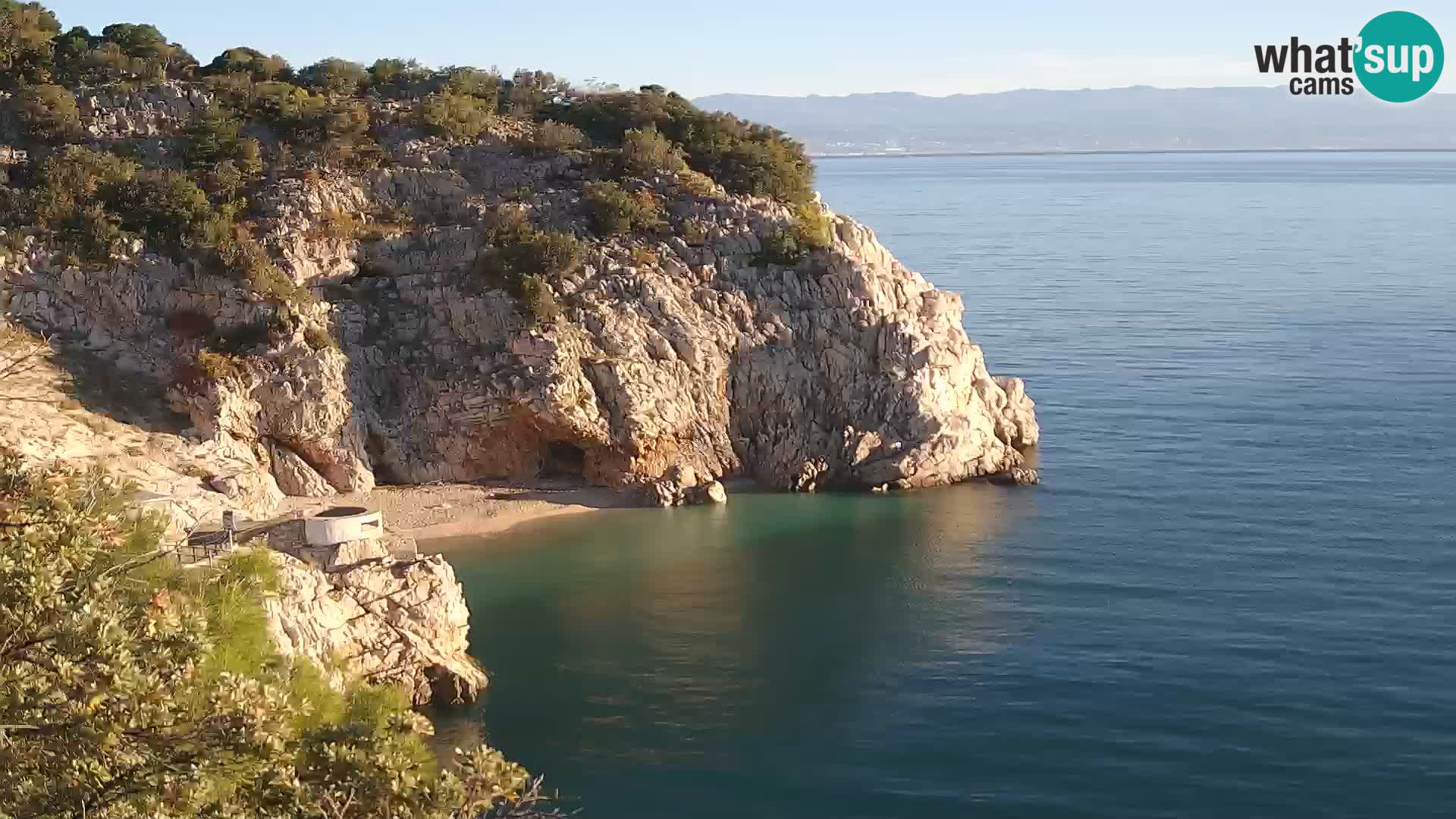 Webcam Brseč Strand – Mošćenička Draga – Kroatien