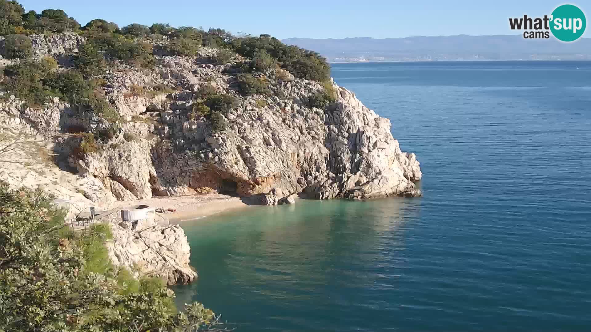 Webcam Brseč beach – Mošćenička Draga – Croatia