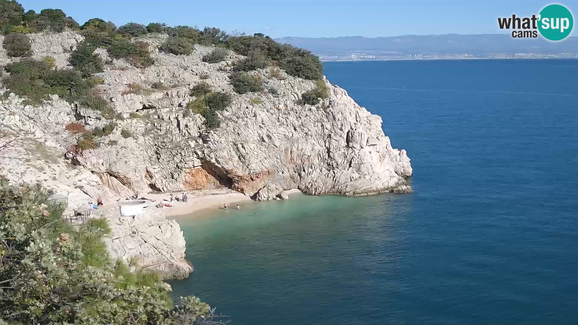 Webcam Brseč beach – Mošćenička Draga – Croatia