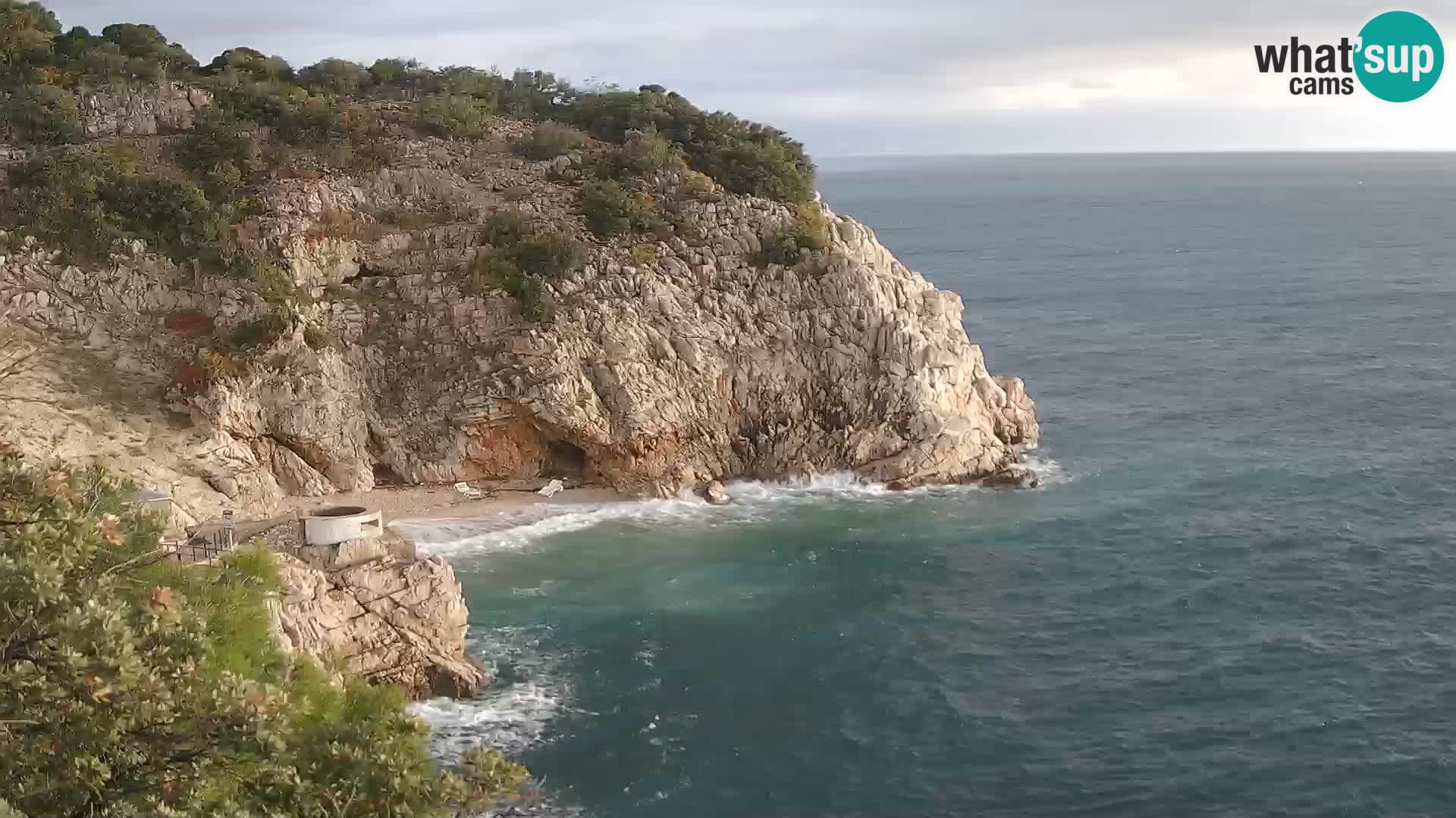 Webcam Brseč Strand – Mošćenička Draga – Kroatien