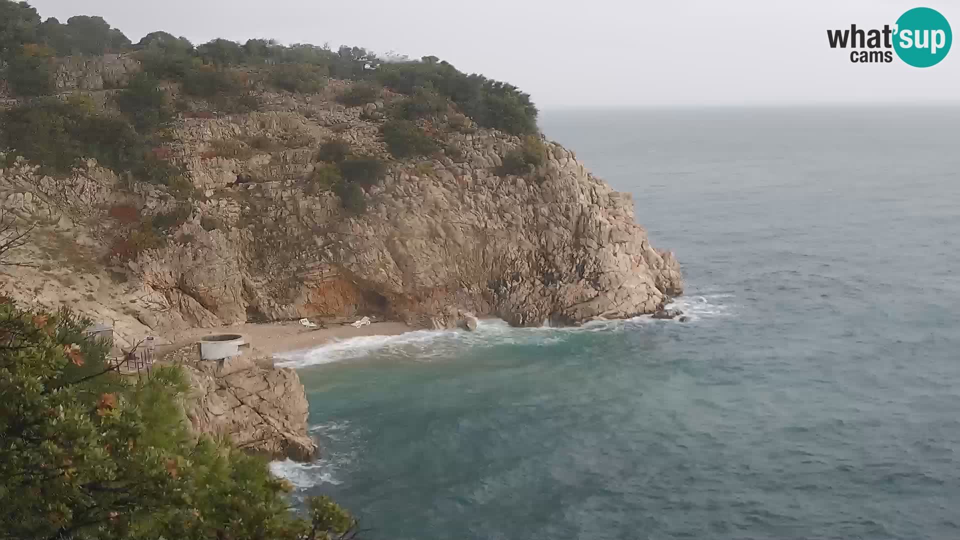 Webcam Brseč beach – Mošćenička Draga – Croatia