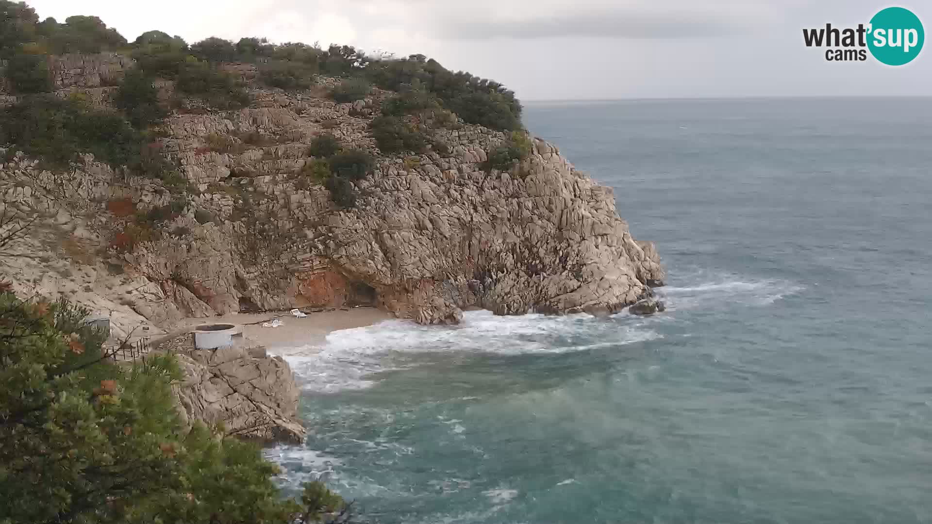 Cámara web de la playa de Brseč en Mošćenička Draga, Croacia