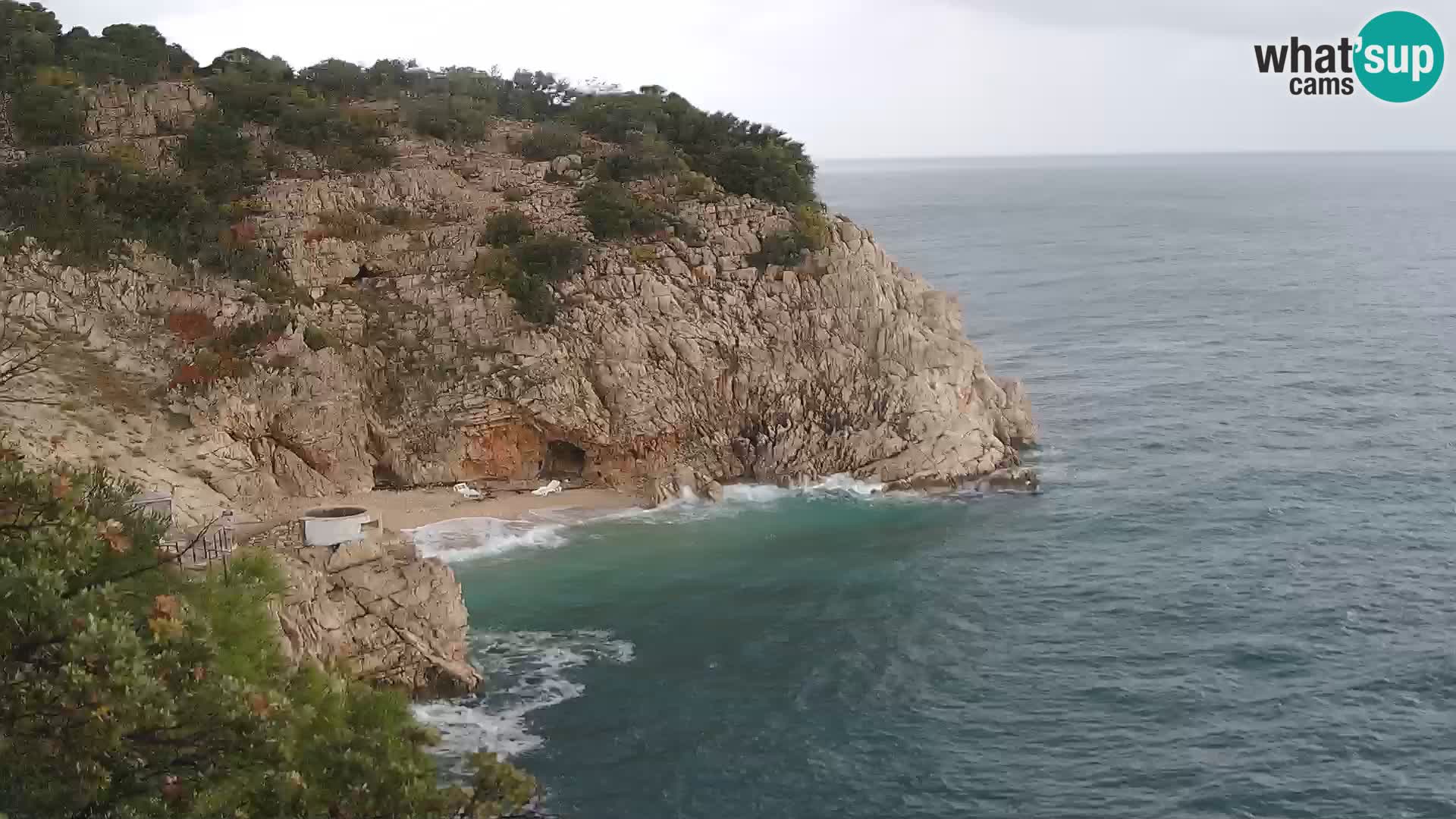 Webcam Brseč beach – Mošćenička Draga – Croatia