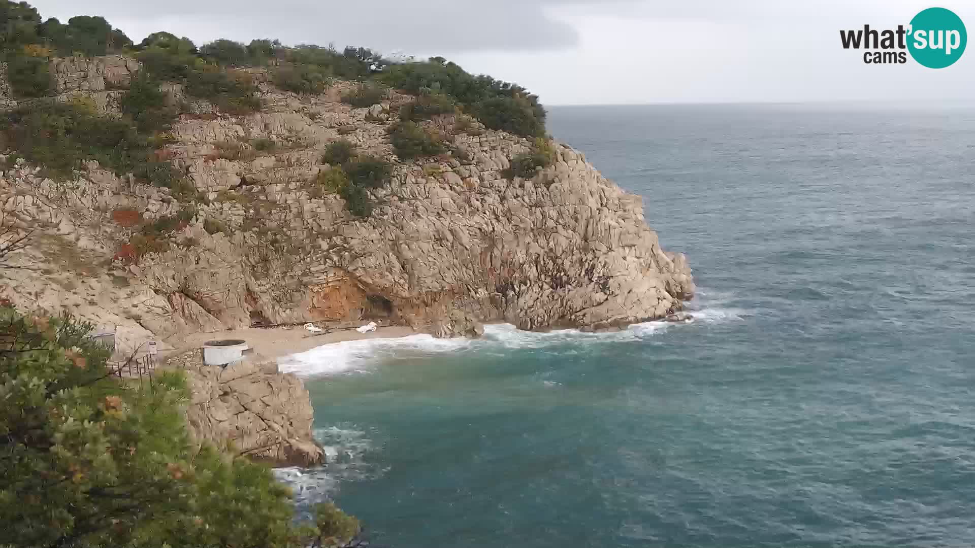 Webcam Brseč beach – Mošćenička Draga – Croatia
