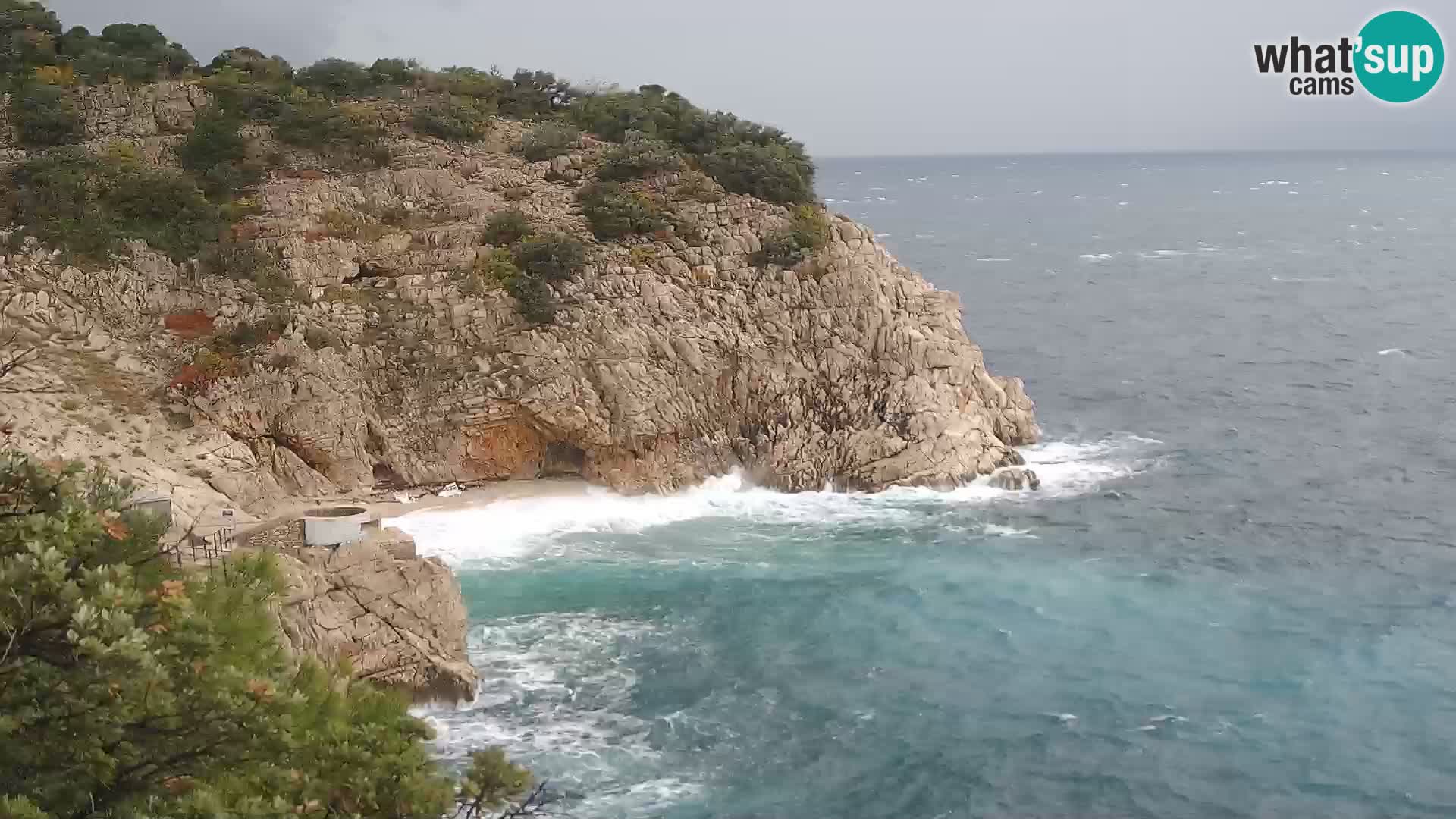 Webcam Brseč beach – Mošćenička Draga – Croatia