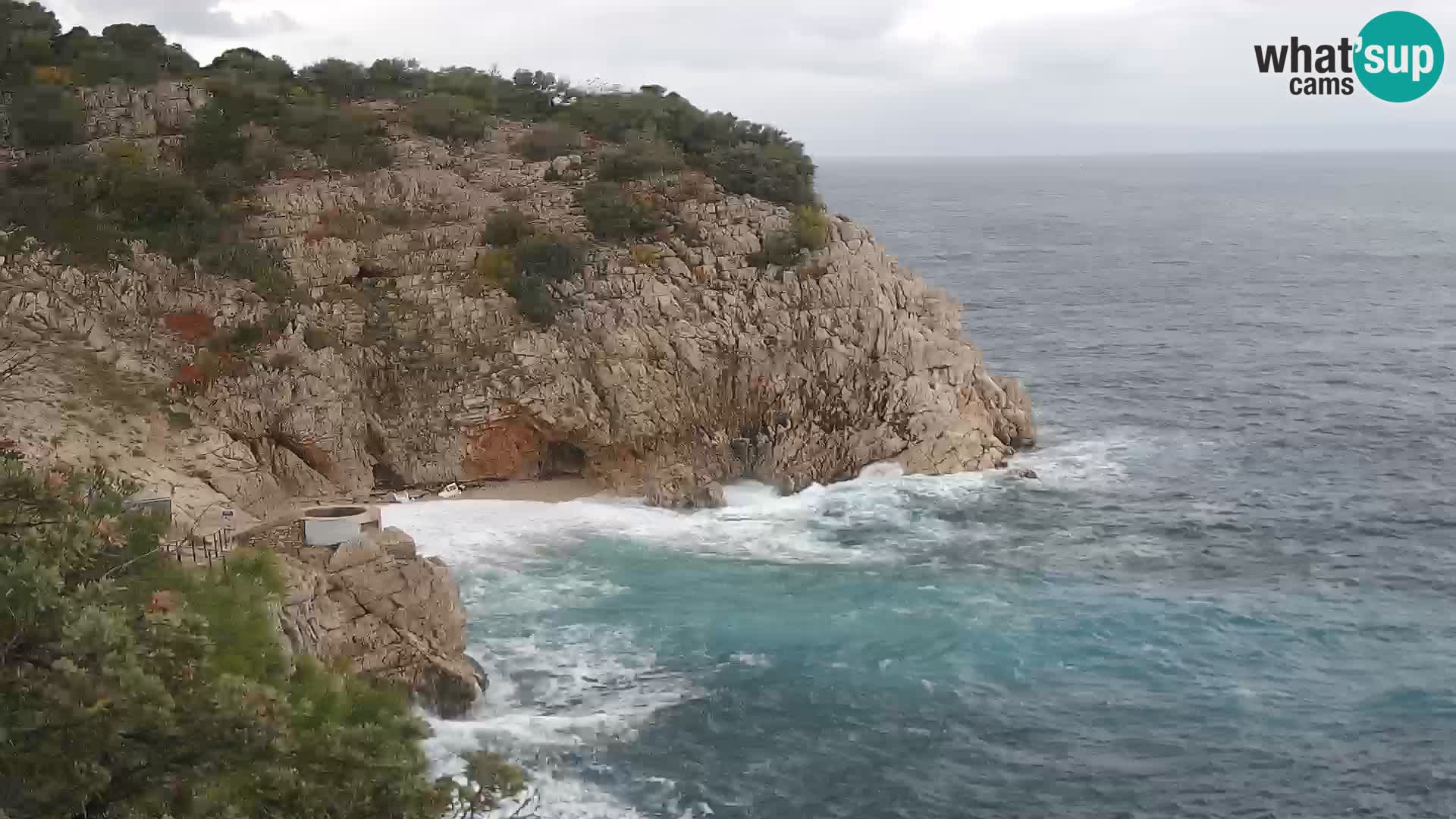Webcam Brseč Strand – Mošćenička Draga – Kroatien