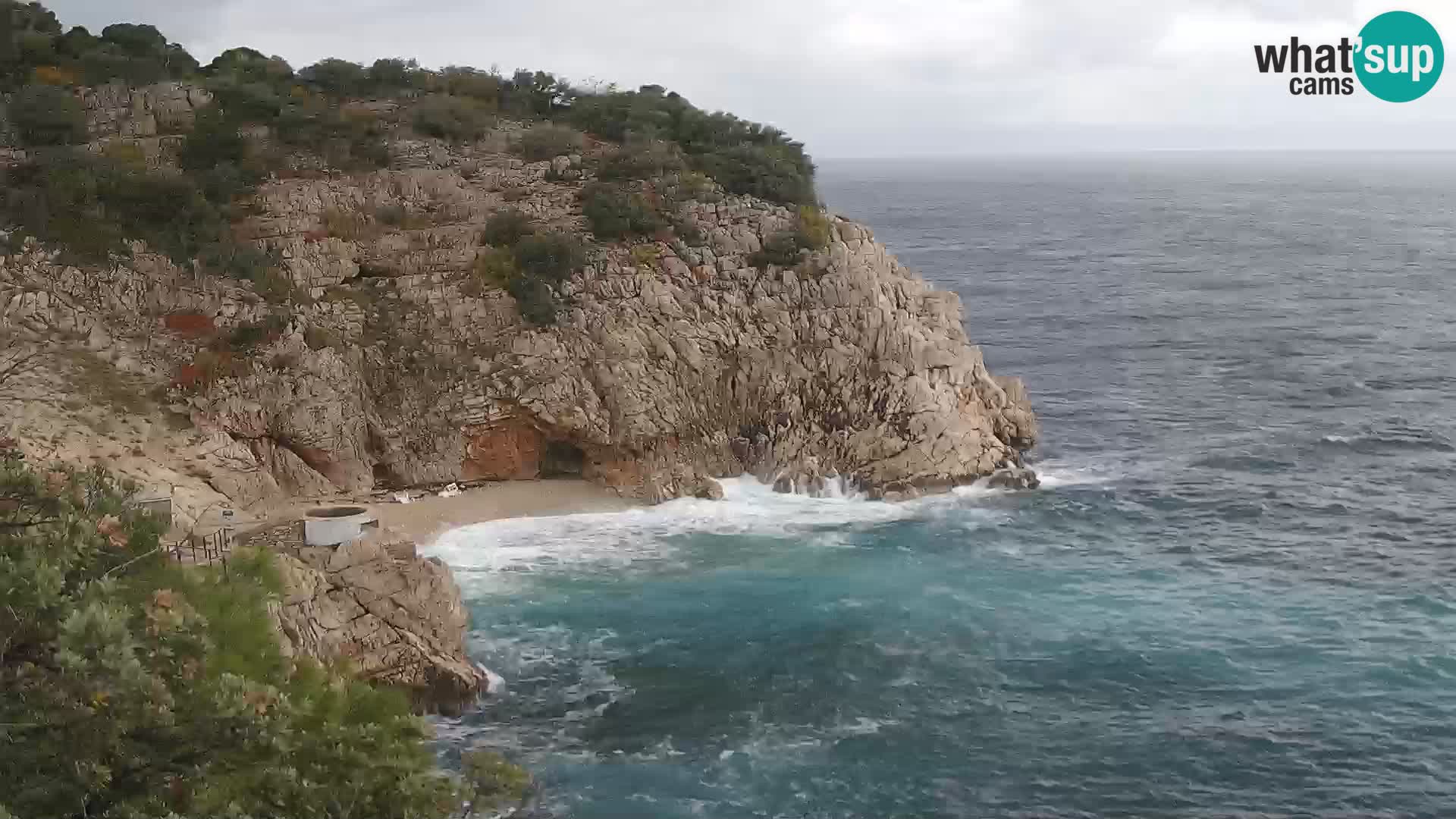 Webcam Bersezio spiaggia – Draga di Moschiena – Croazia