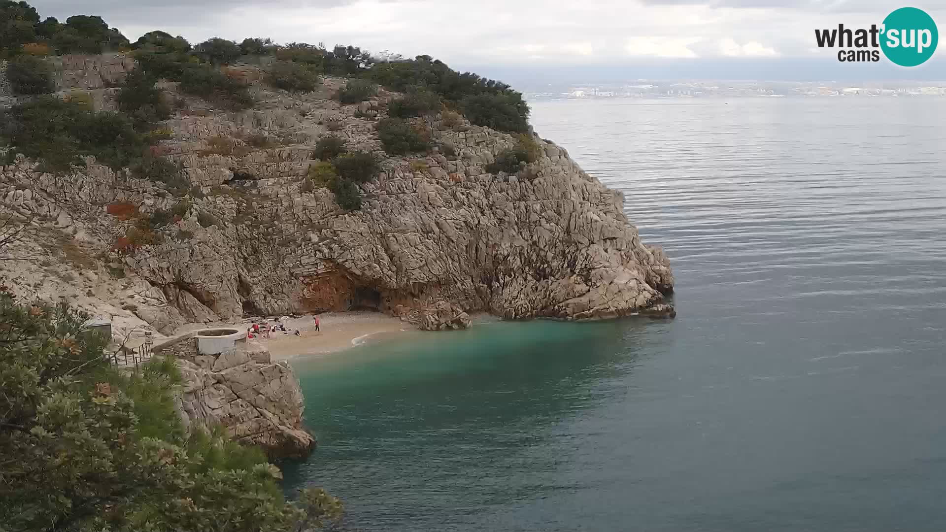 Cámara web de la playa de Brseč en Mošćenička Draga, Croacia