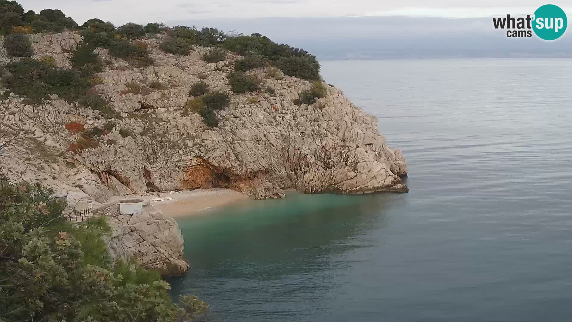 Webcam Brseč beach – Mošćenička Draga – Croatia
