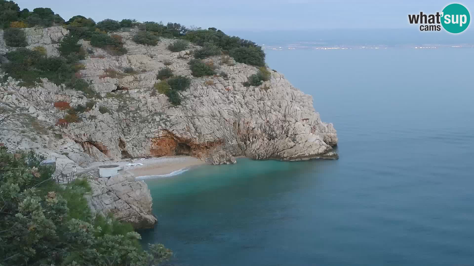 Spletna kamera Brseč plaža – Mošćenička Draga – Hrvaška