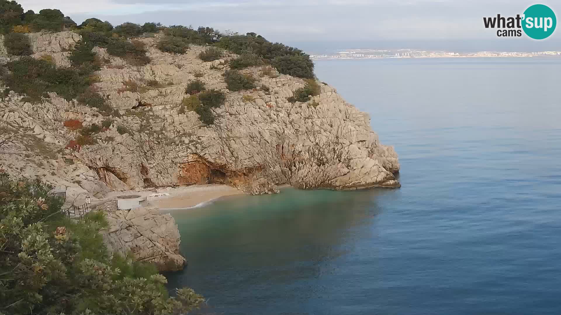 Webcam Brseč beach – Mošćenička Draga – Croatia