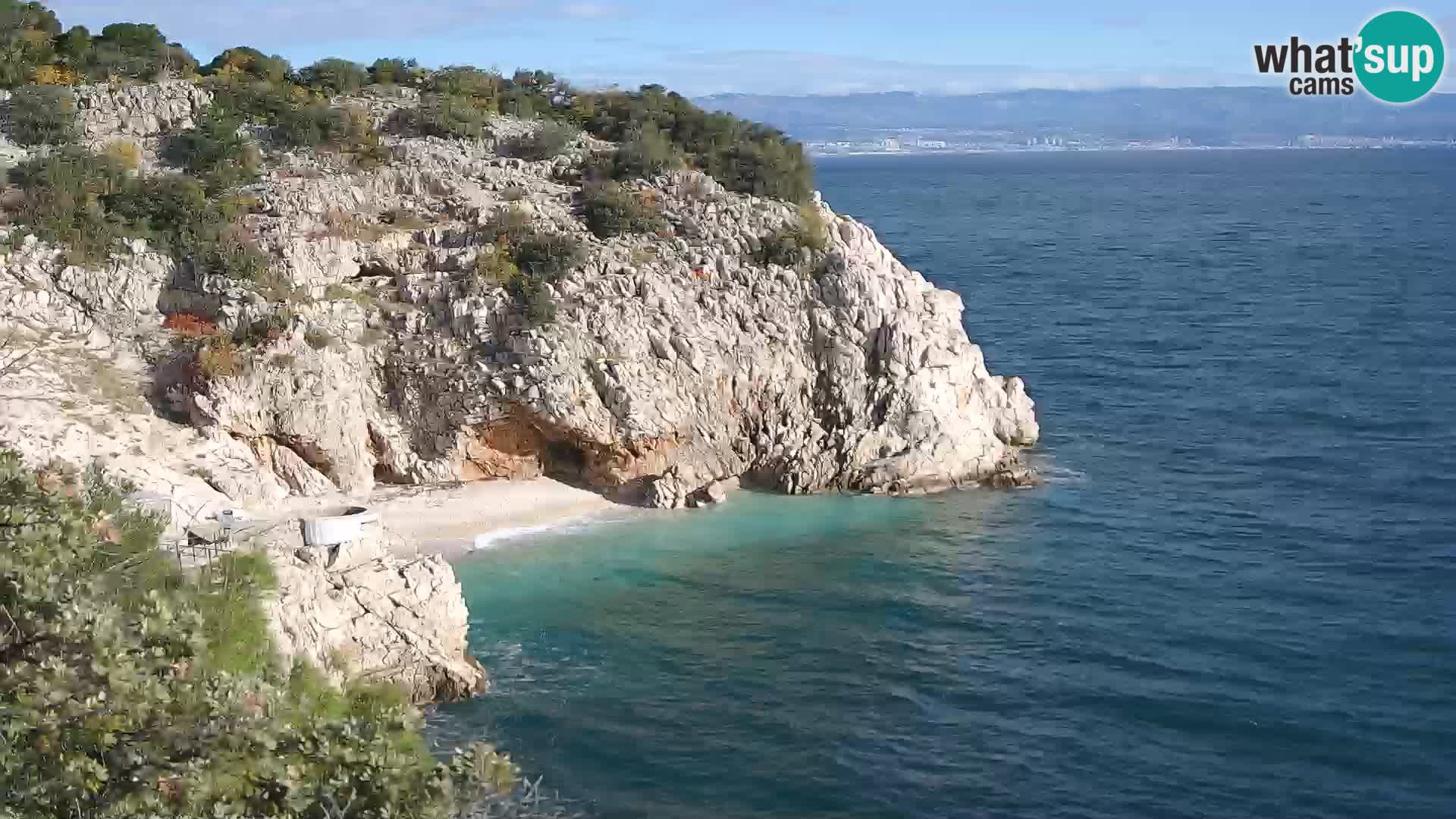 Webcam Brseč Strand – Mošćenička Draga – Kroatien