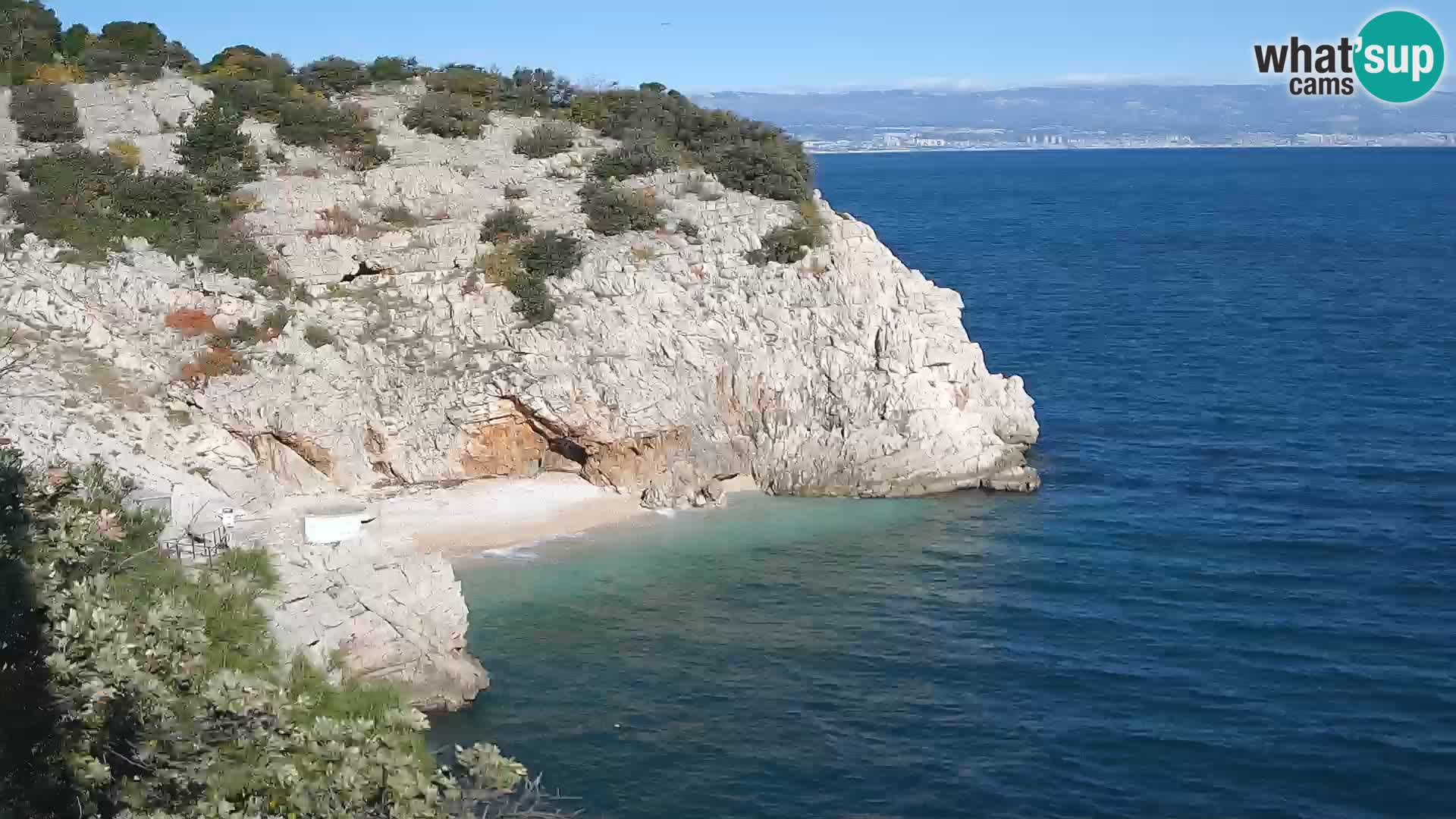 Web kamera plaže Brseč – Mošćenička Draga – Hrvatska