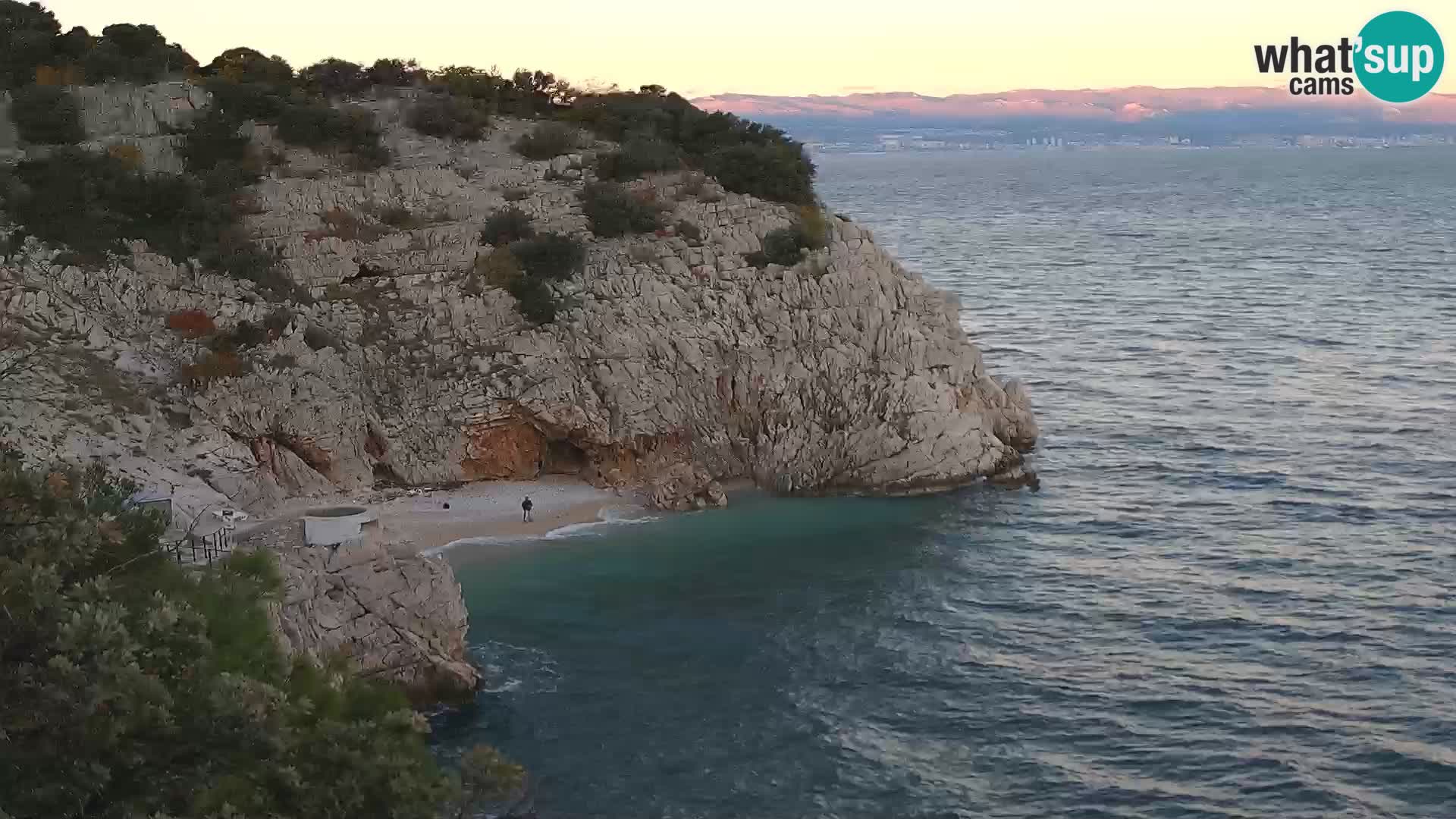 Webcam Bersezio spiaggia – Draga di Moschiena – Croazia