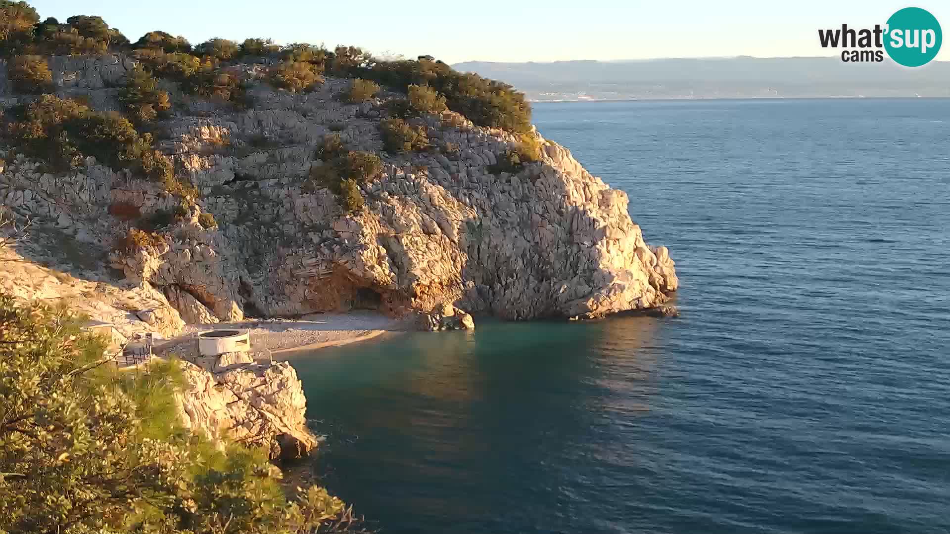 Webcam Brseč Strand – Mošćenička Draga – Kroatien