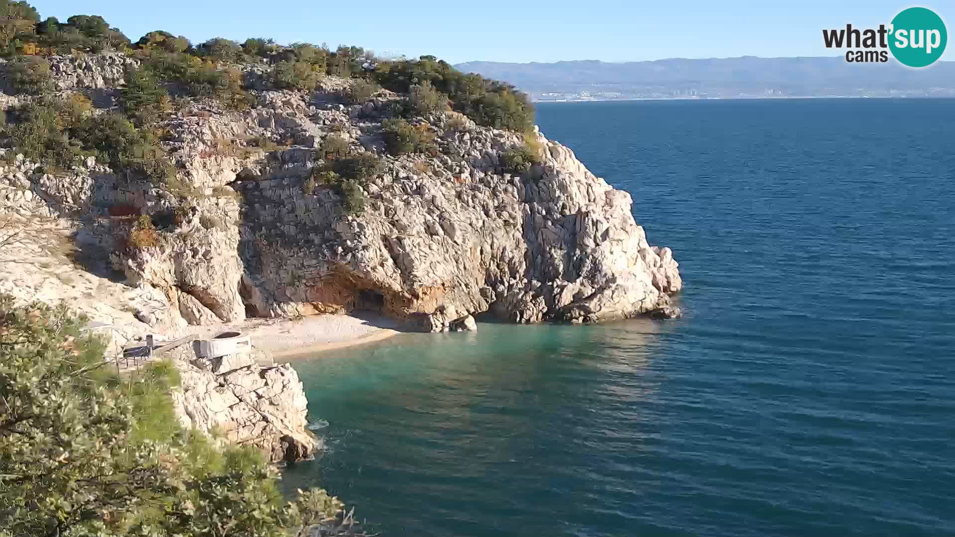 Webcam Bersezio spiaggia – Draga di Moschiena – Croazia