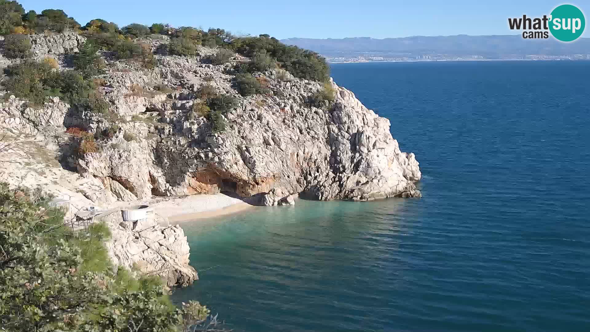 Webcam Bersezio spiaggia – Draga di Moschiena – Croazia