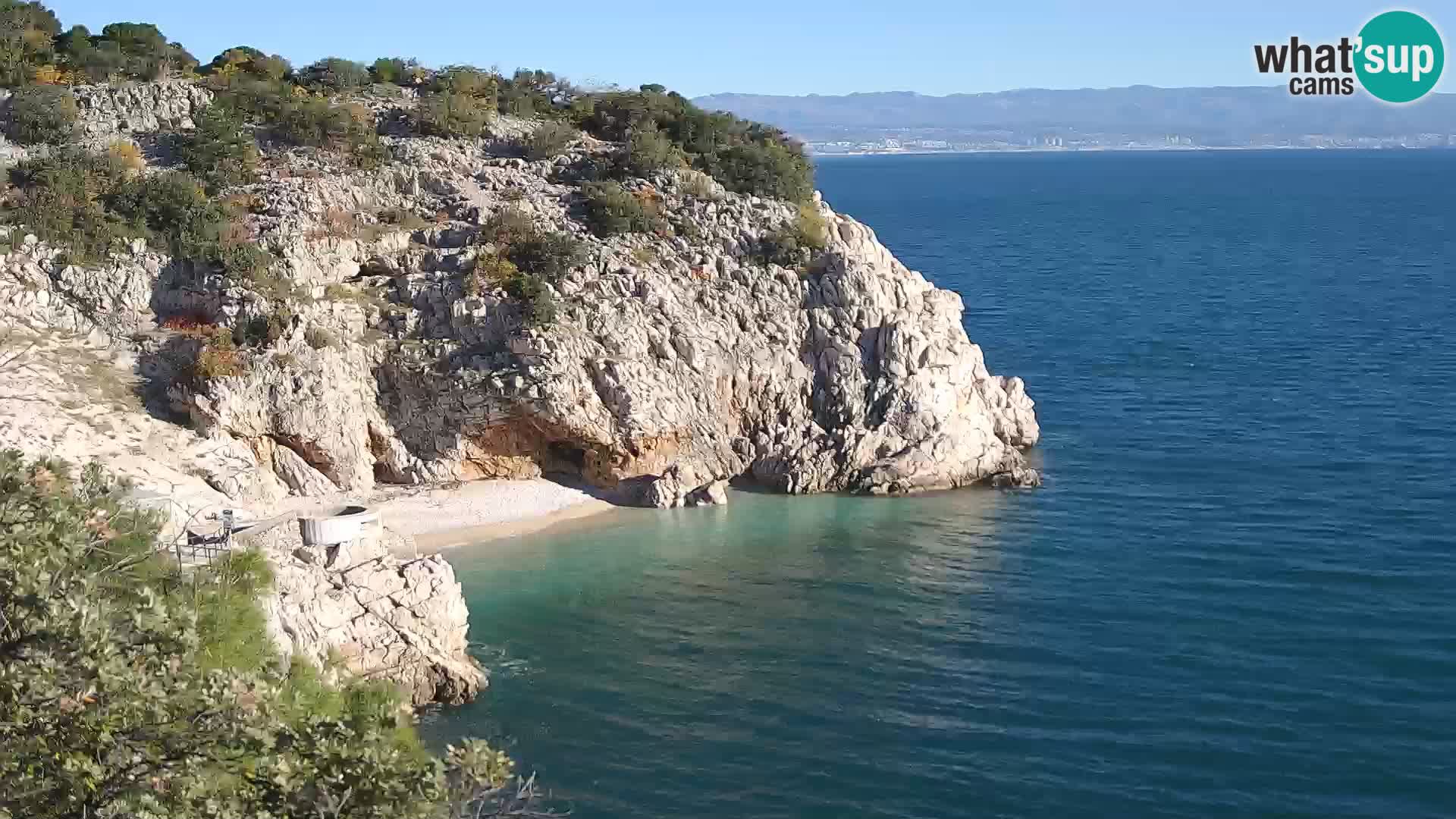 Webcam Bersezio spiaggia – Draga di Moschiena – Croazia