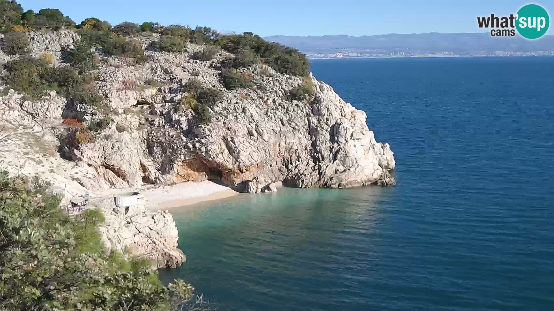 Webcam Bersezio spiaggia – Draga di Moschiena – Croazia