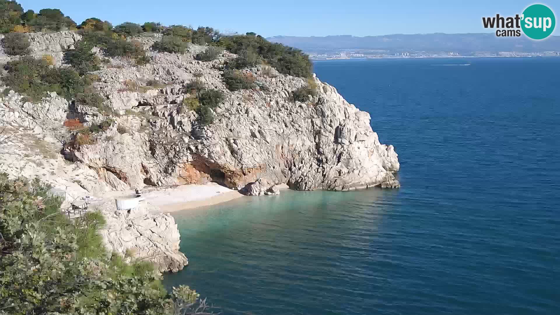 Webcam Brseč Strand – Mošćenička Draga – Kroatien