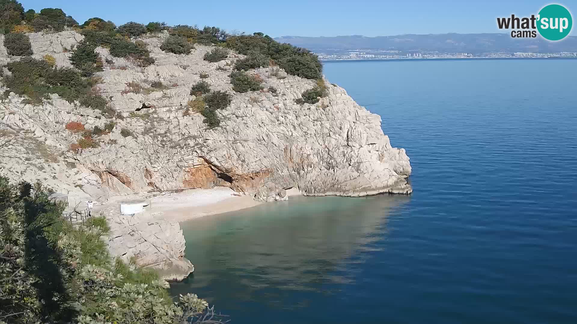 Webcam Brseč beach – Mošćenička Draga – Croatia