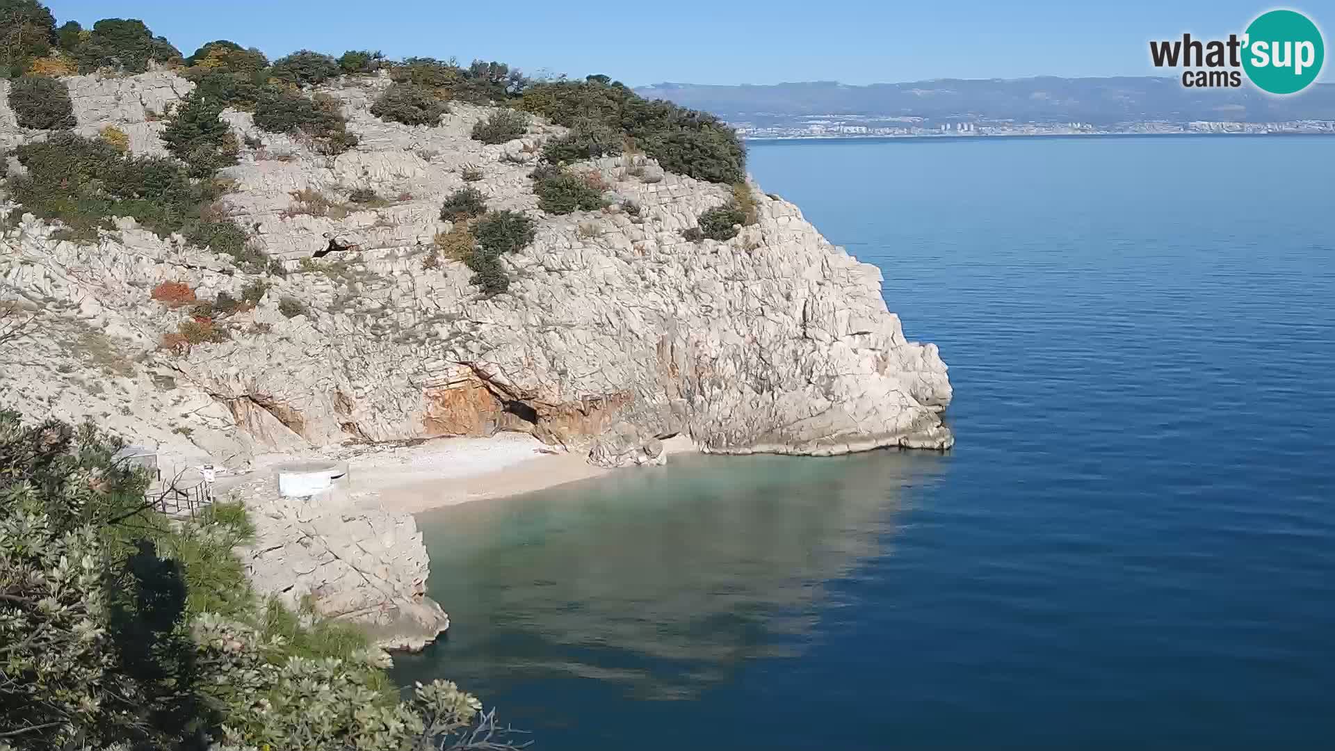 Webcam Brseč Strand – Mošćenička Draga – Kroatien