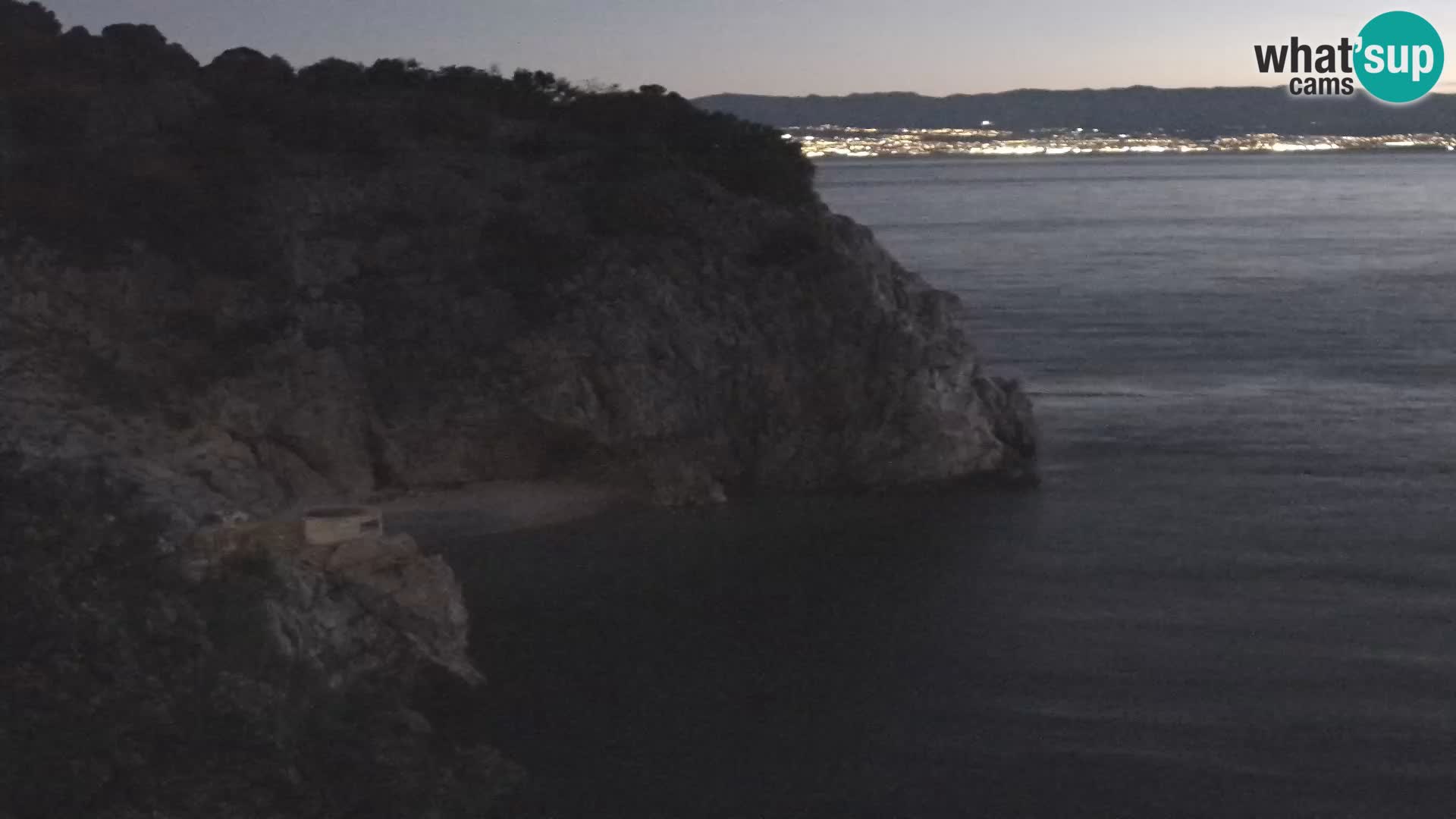 Cámara web de la playa de Brseč en Mošćenička Draga, Croacia