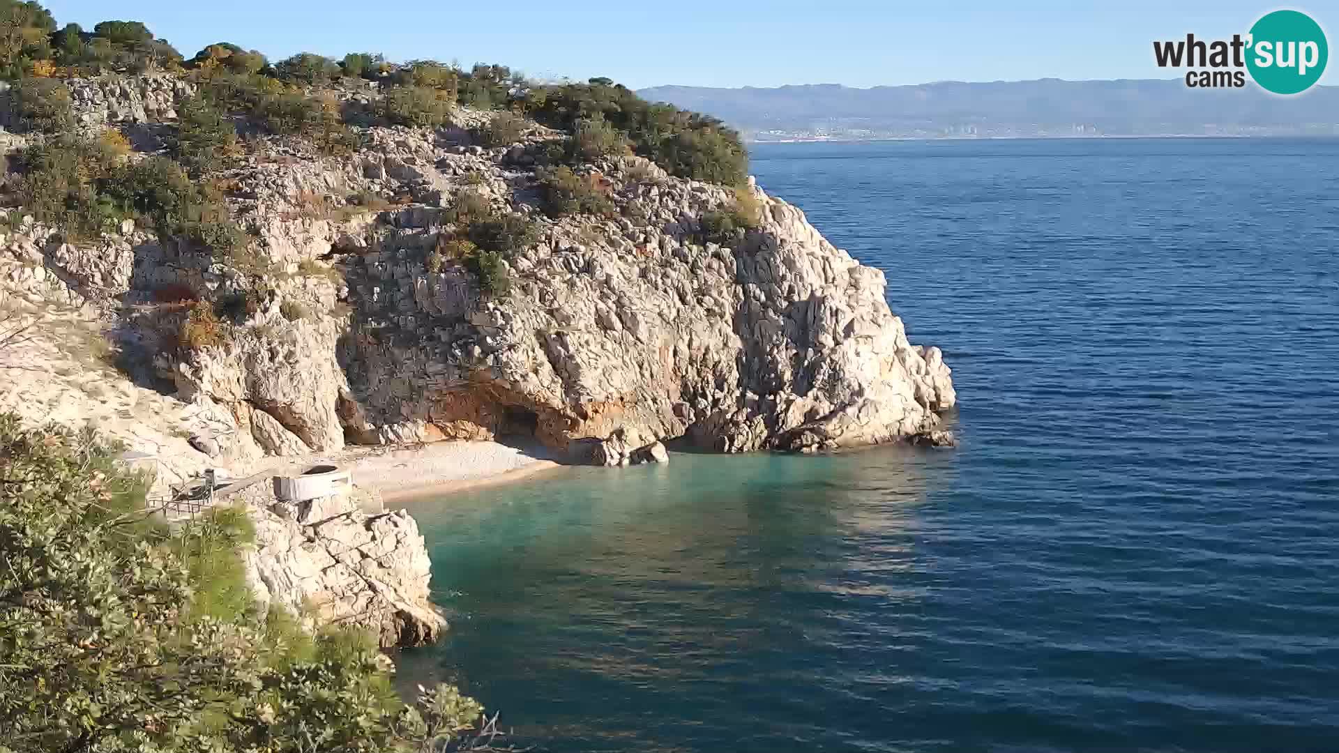 Webcam Brseč beach – Mošćenička Draga – Croatia