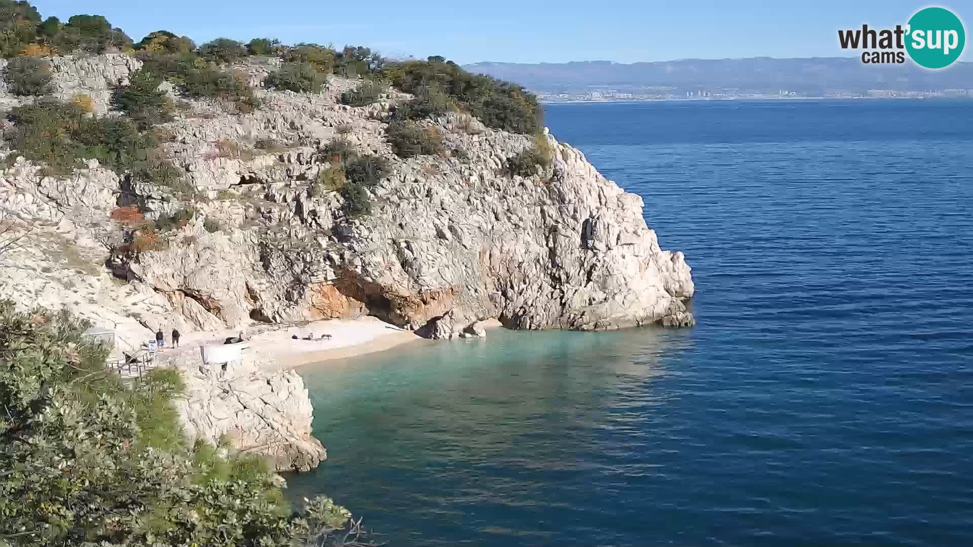 Webcam Brseč Strand – Mošćenička Draga – Kroatien