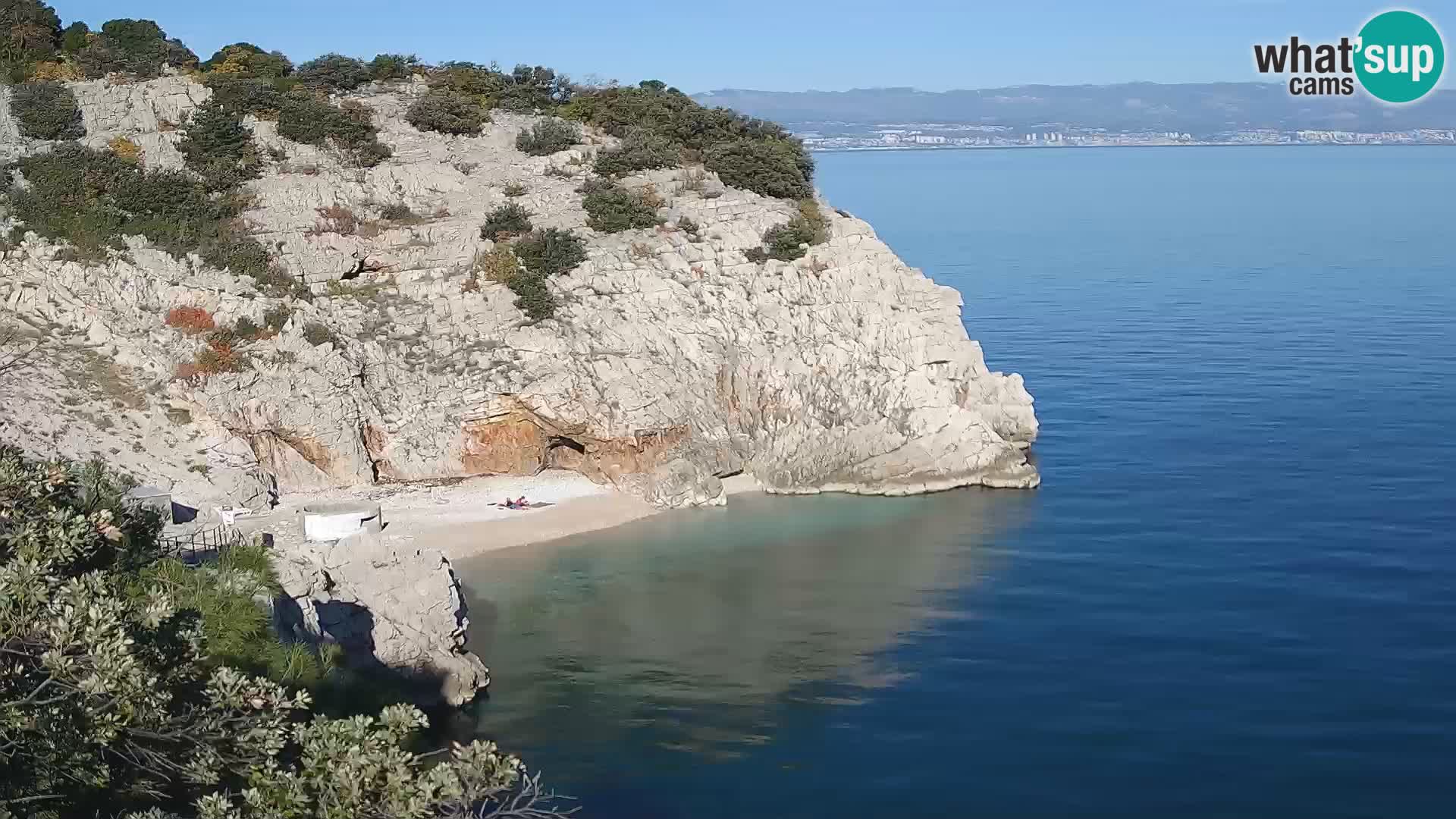 Webcam Bersezio spiaggia – Draga di Moschiena – Croazia