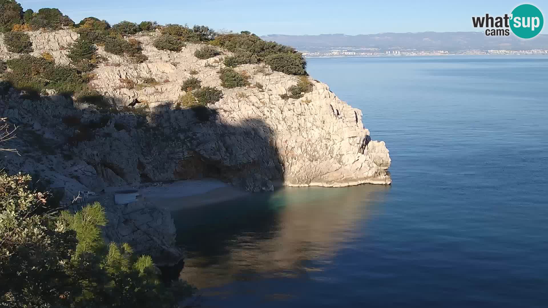 Webcam Brseč Strand – Mošćenička Draga – Kroatien