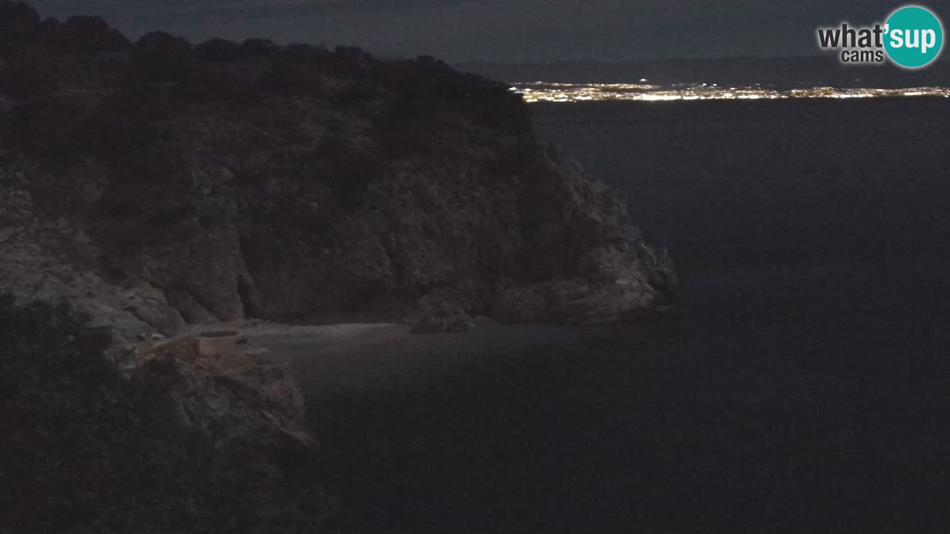 Webcam plage Brseč à Mošćenička Draga, Croatie