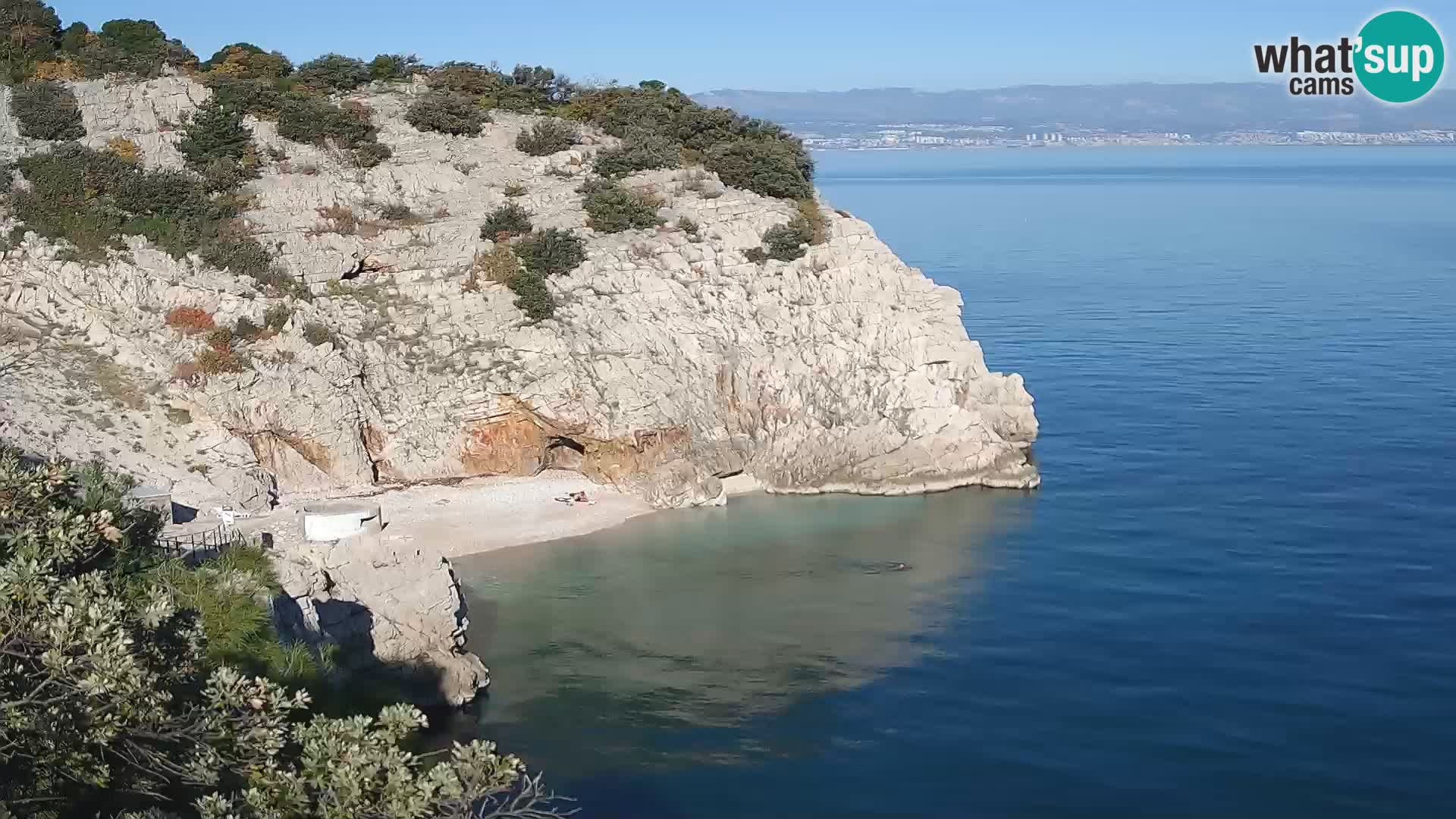 Web kamera plaže Brseč – Mošćenička Draga – Hrvatska