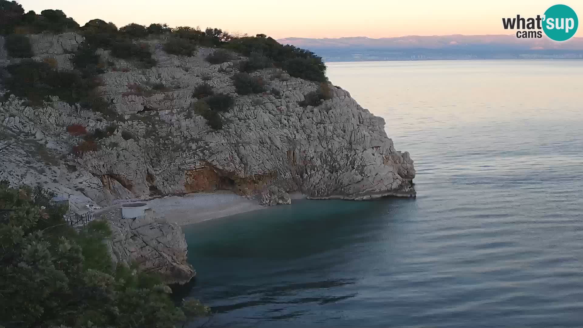 Webcam Brseč beach – Mošćenička Draga – Croatia