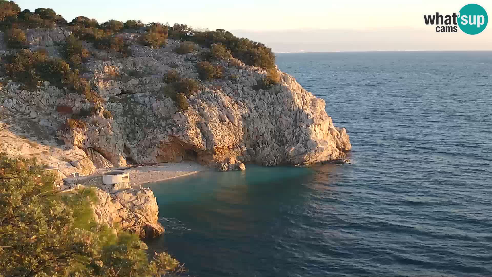 Webcam Brseč beach – Mošćenička Draga – Croatia