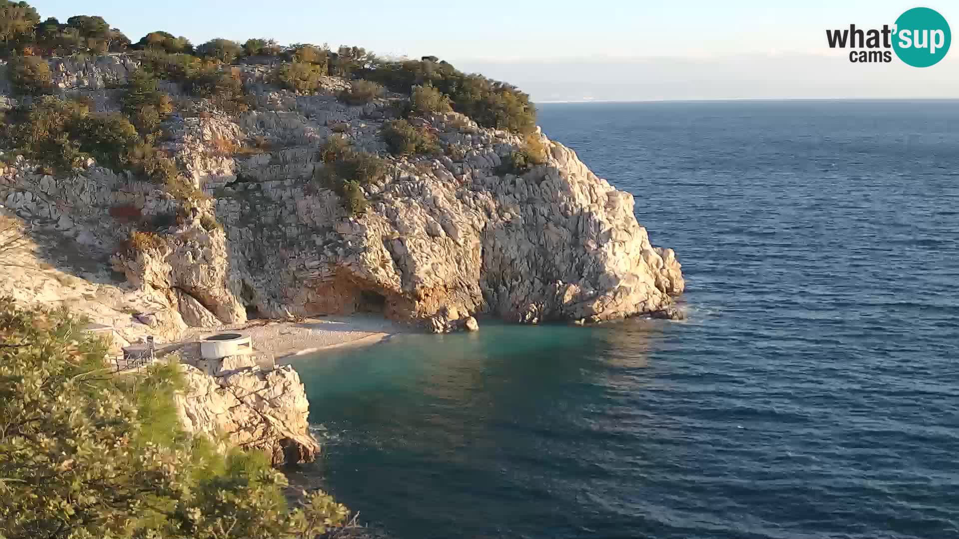 Web kamera plaže Brseč – Mošćenička Draga – Hrvatska