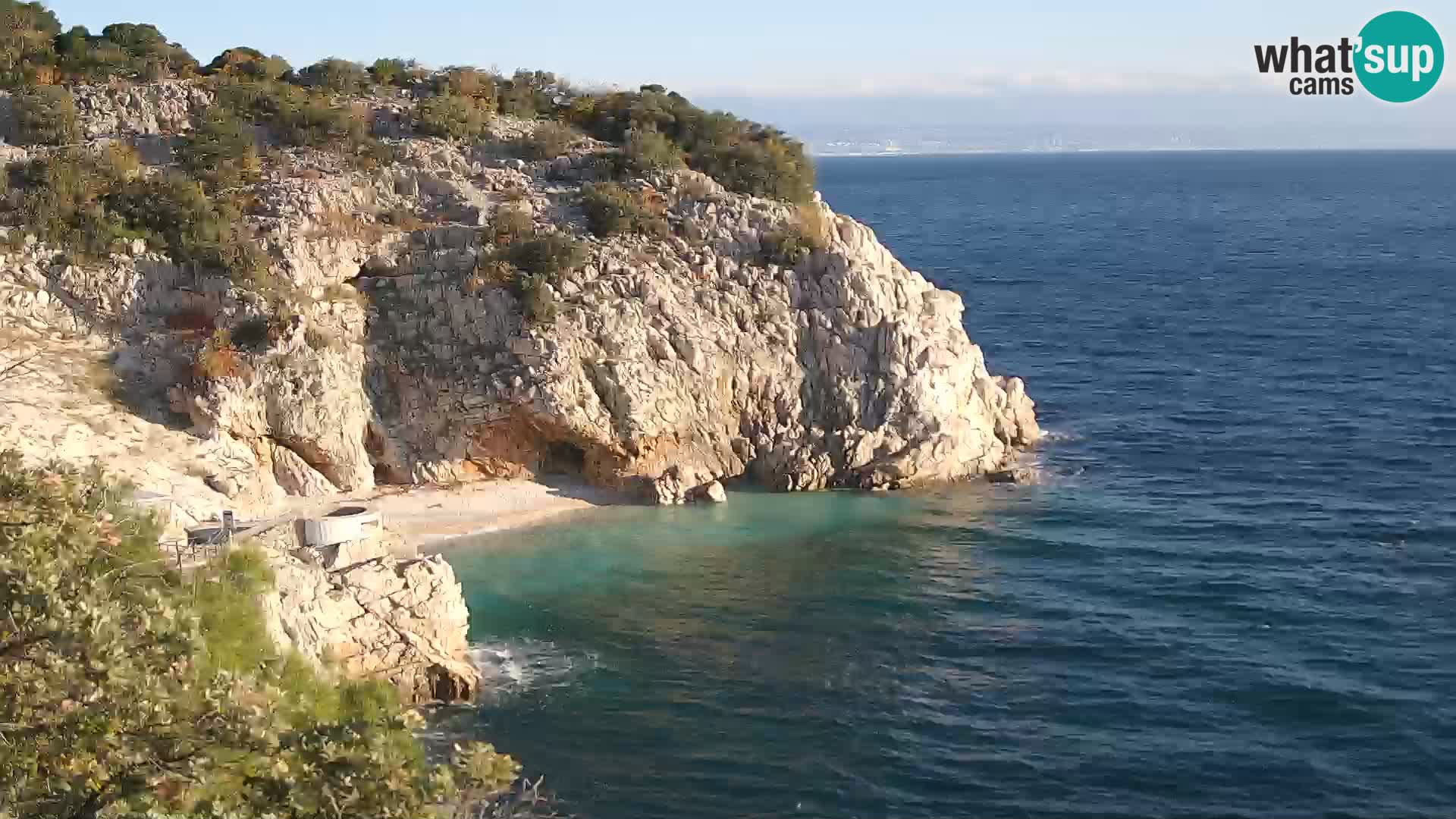Webcam Brseč beach – Mošćenička Draga – Croatia