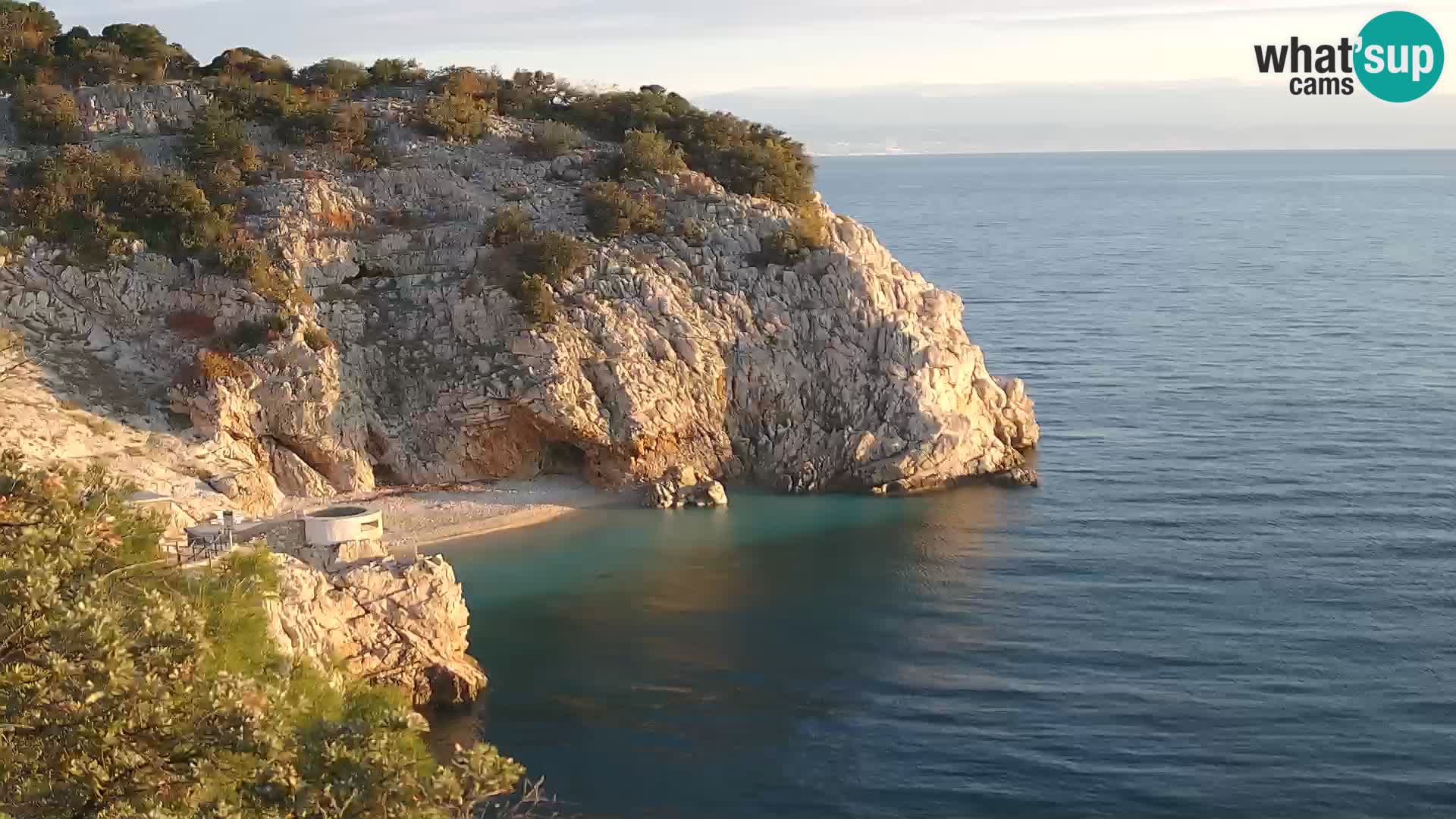 Web kamera plaže Brseč – Mošćenička Draga – Hrvatska