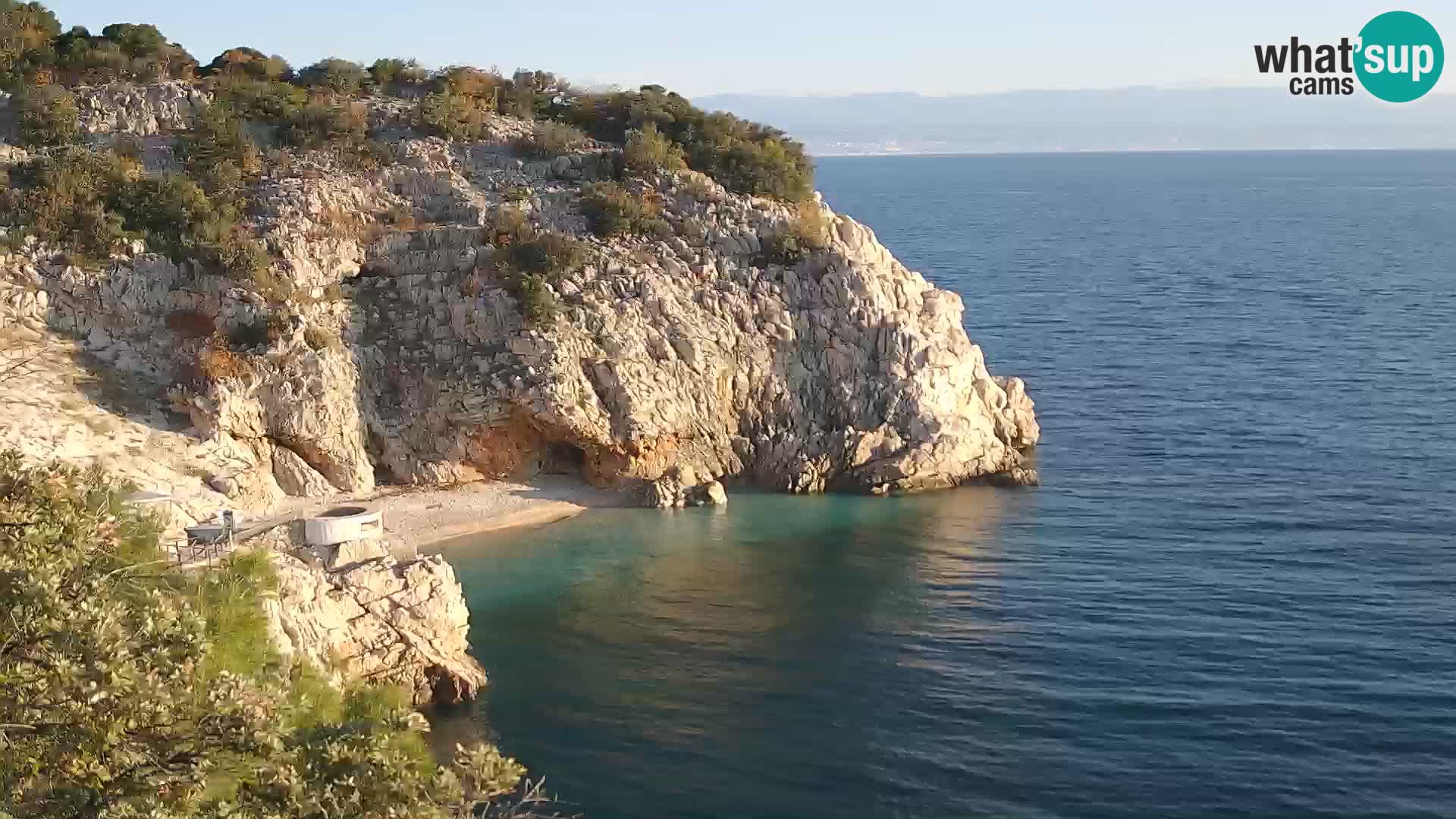 Webcam Brseč Strand – Mošćenička Draga – Kroatien