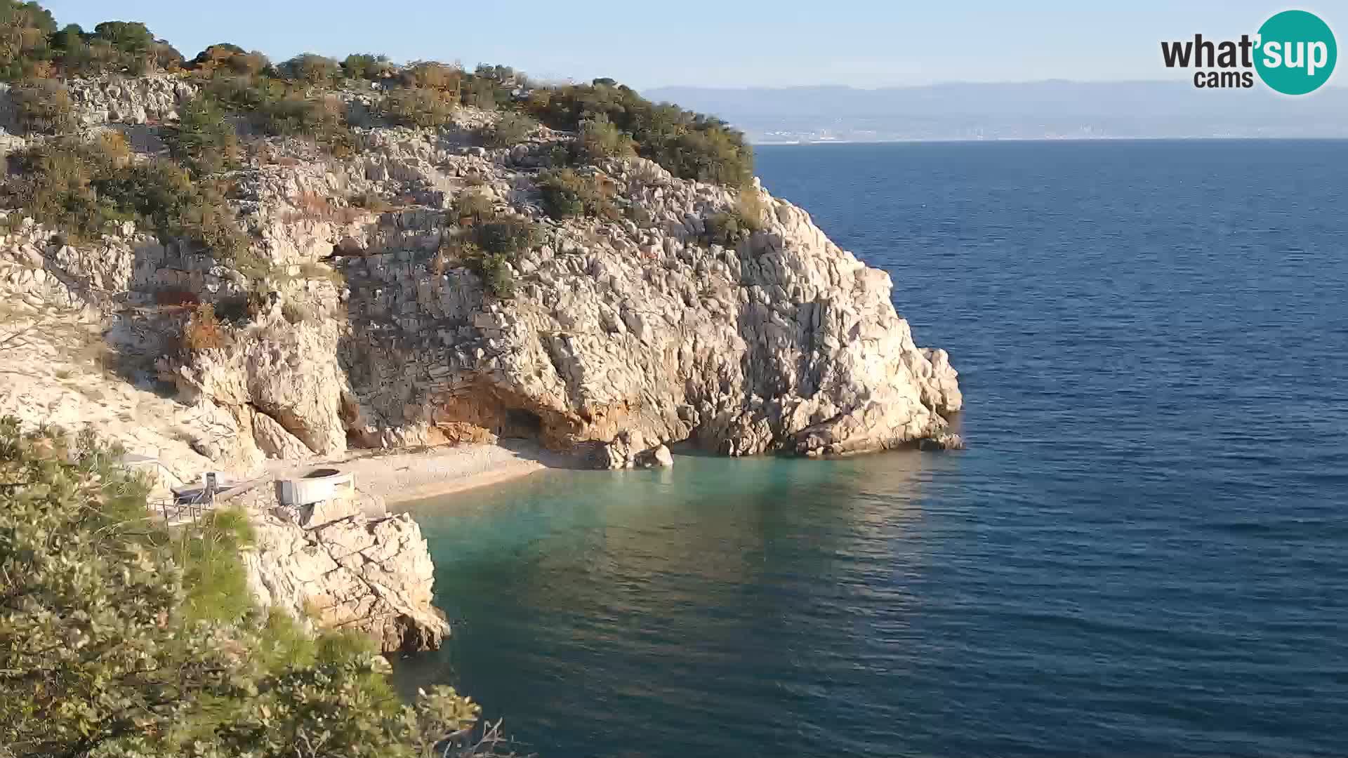 Web kamera plaže Brseč – Mošćenička Draga – Hrvatska