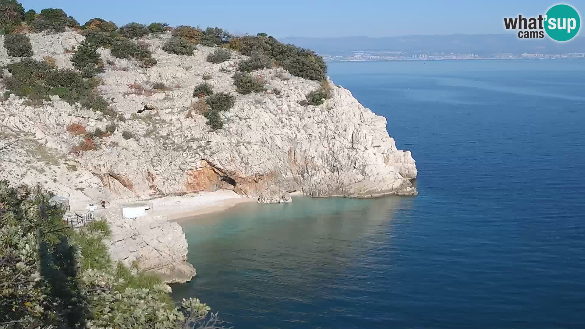 Webcam Brseč beach – Mošćenička Draga – Croatia