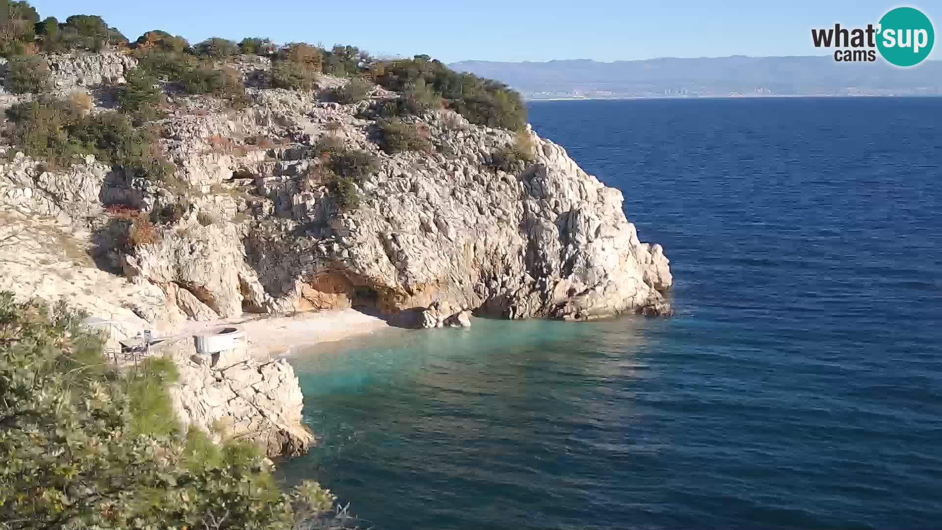 Webcam Brseč beach – Mošćenička Draga – Croatia