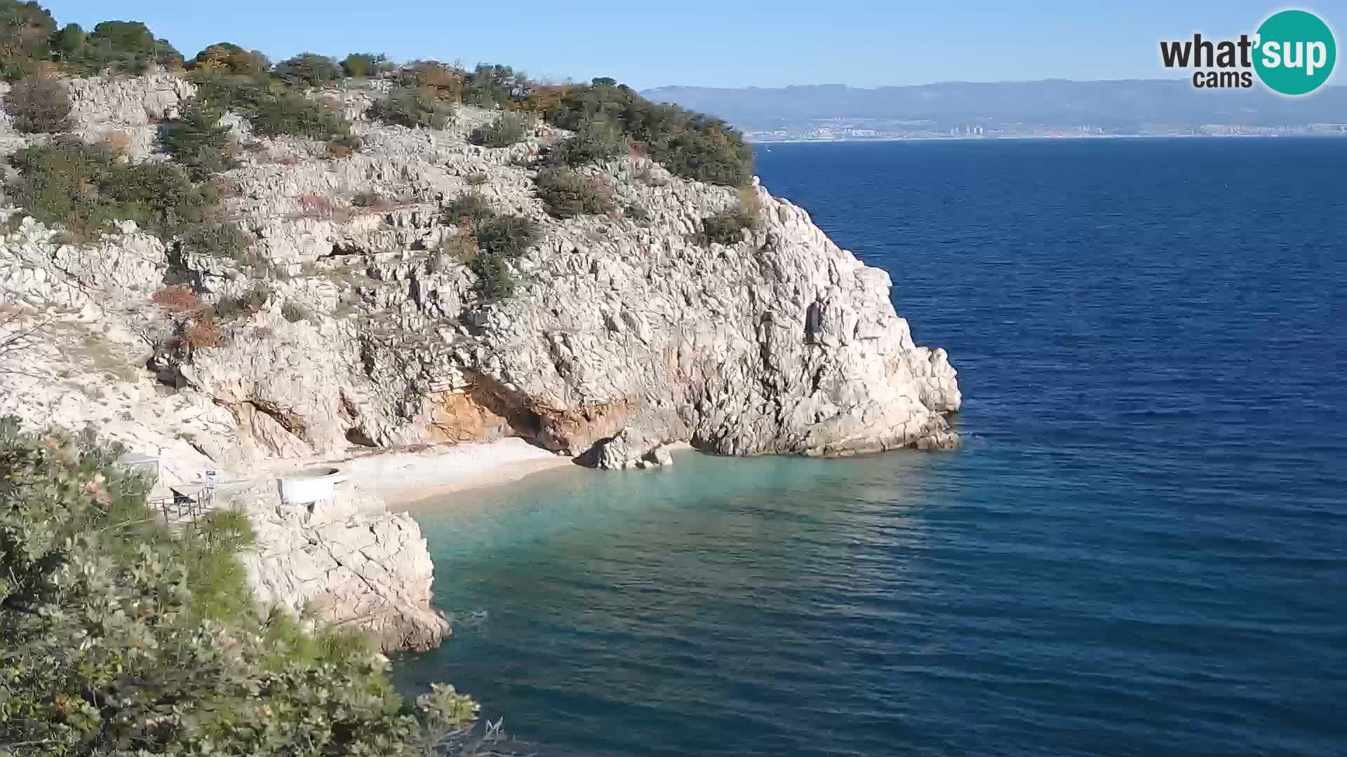 Web kamera plaže Brseč – Mošćenička Draga – Hrvatska