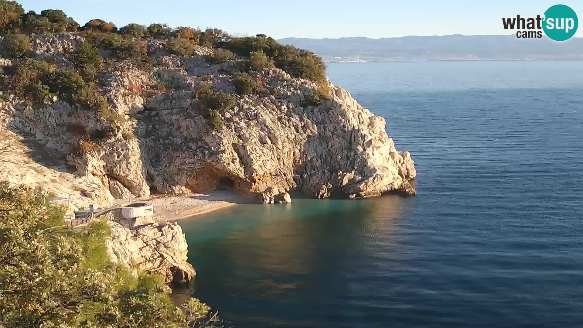 Webcam Brseč Strand – Mošćenička Draga – Kroatien